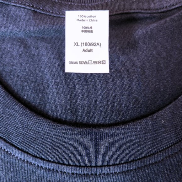 Poe Spirits NWT 100% Quality Cotton Blue Sage Tan Double Stitch Tee - Picture 8 of 10